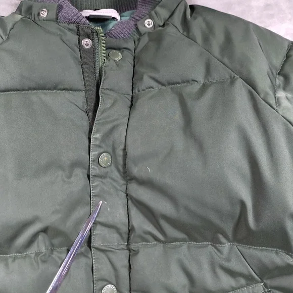 Stella McCartney Puffer Jacket Kids 12 Years Green Bomber Full Zip Winter Vegan - Picture 12 of 12